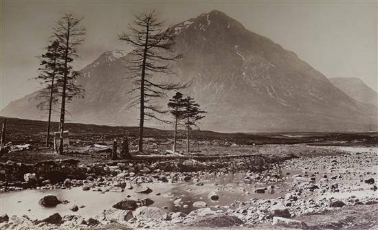 A Victorian photograph album, entitled Scotch Photographs, a vacant Victorian photograph album,